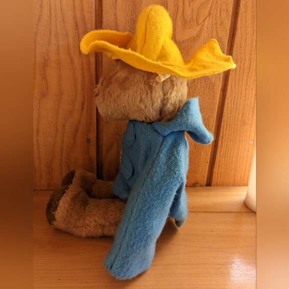 Vintage 1980s Eden Toys Paddington Bear Plush Baby Size w/ Original Blue Coat - Picture 7 of 9